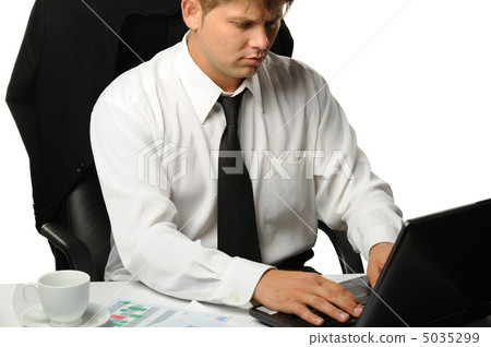 The young businessman on a workplace 5035299