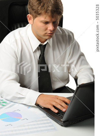The young businessman on a workplace 5035328