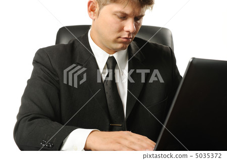 The young businessman on a workplace 5035372