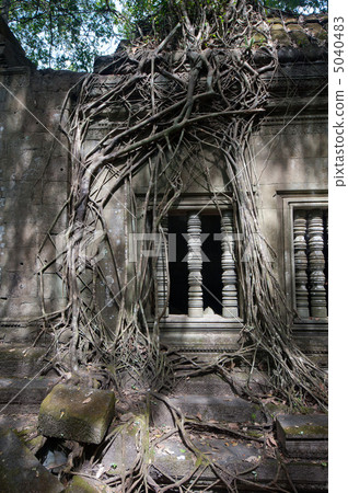 Ruins of Beng Mealea, Angkor, Cambodia 5040483