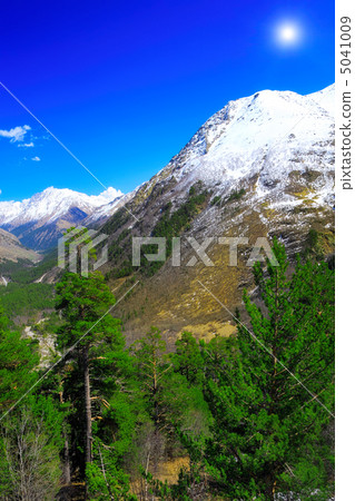 Beautiful view of mountains in the Elbrus area. Land View. Beautiful view of mountains in the Elbrus area. Land View. 5041009