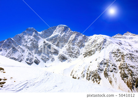 Beautiful view of mountains in the Elbrus area. Panorama Beautiful view of mountains in the Elbrus area. Panorama 5041012