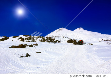 Beautiful view of mountaint Elbrus - highest peak of Europe Beautiful view of mountaint Elbrus - highest peak of Europe 5041050