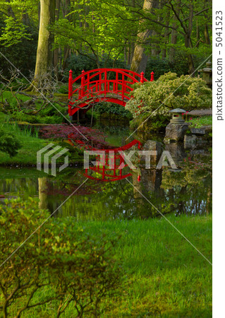 Japanese garden with bridge Japanese garden with bridge 5041523