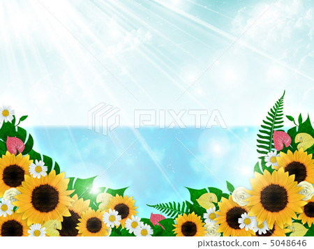 Sea and sunflower 5048646