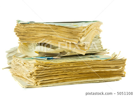 stack of old newspapers isolated stack of old newspapers isolated 5051108