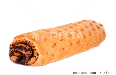 poppy seed roll isolated 5051400
