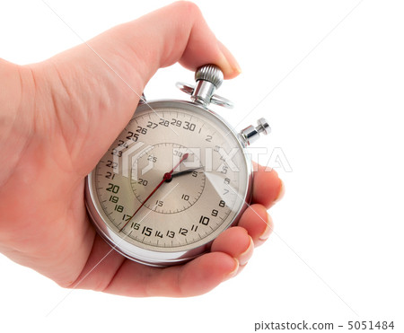 Stopwatch in hand isolated 5051484