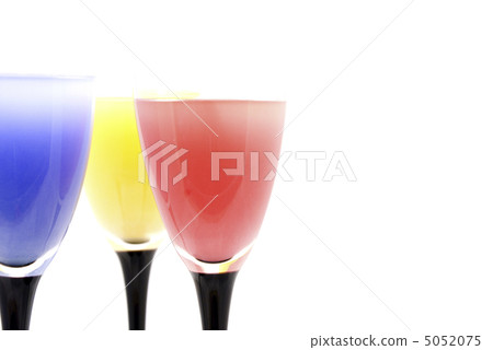 glasses with different colored drinks isolated on white glasses with different colored drinks isolated on white 5052075