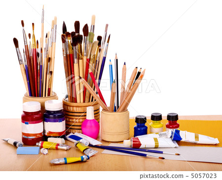 Close up of art utensils. Close up of art utensils. 5057023