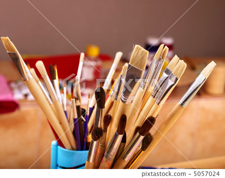 Close up of art supplies. Close up of art supplies. 5057024