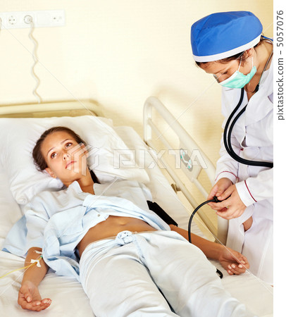 Measurement pressure blood of woman. 5057076