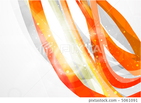 Abstract red lines vector background - Stock Illustration [5061091] - PIXTA