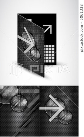 Vector brochure template. Carbon texture Vector brochure template. Carbon texture 5061338