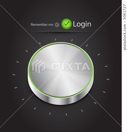 Vector login page with tune button - Stock Illustration [5061727] - PIXTA