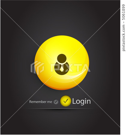 Vector sphere login page - Stock Illustration [5061899] - PIXTA