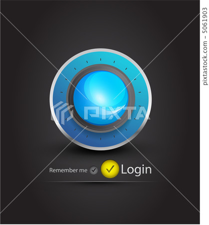 Vector sphere login page - Stock Illustration [5061903] - PIXTA