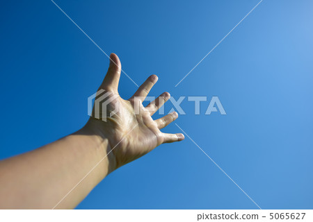 Hands and blue sky 5065627