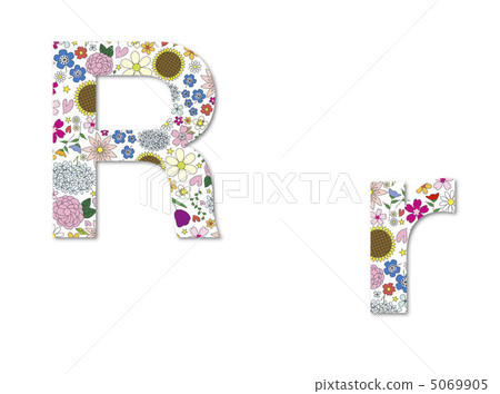 R Alphabet Stock Illustration 5069905 Pixta