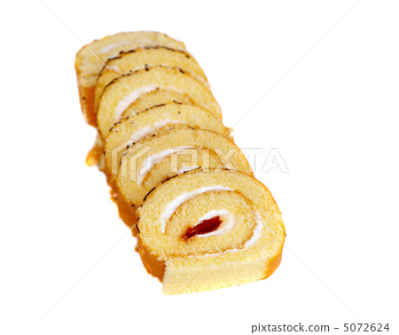 roll with cream isolated 5072624