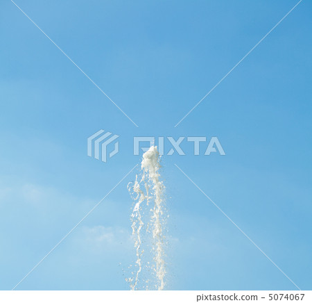 jet of water against the blue sky jet of water against the blue sky 5074067