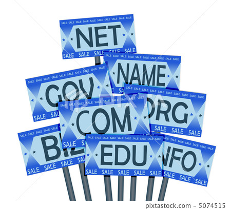 Domain names sale. Retro poster 5074515