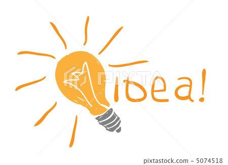 bulb drawing. idea concept 5074518