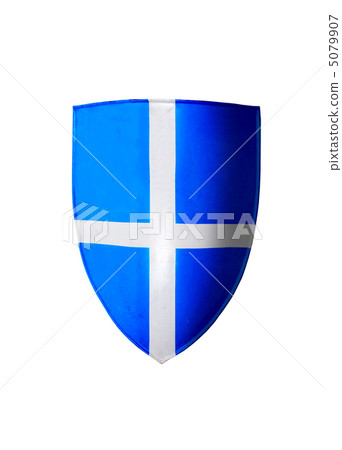 Blue crusader isolated on white 5079907