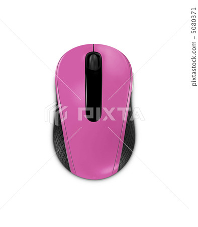 pink computer mouse isolated on white background pink computer mouse isolated on white background 5080371