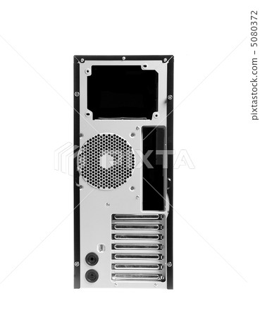 gray computer case, photo on the white background gray computer case, photo on the white background 5080372