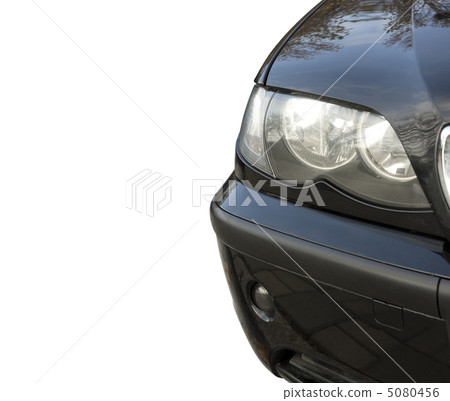 Front view of car light on white 5080456