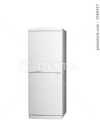 Modern refrigerator isolated on a white background 5080457