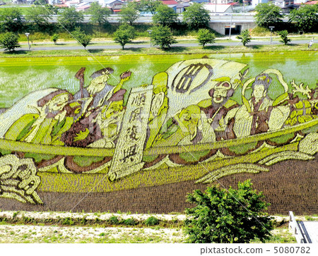 青森縣南津輕郡鄉間別墅村稻田藝術年2012年 青森縣南津輕郡鄉間別墅村稻田藝術年2012年 5080782