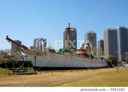 東京江東區越中島的寶物復興明治丸 東京江東區越中島的寶物復興明治丸 5081381