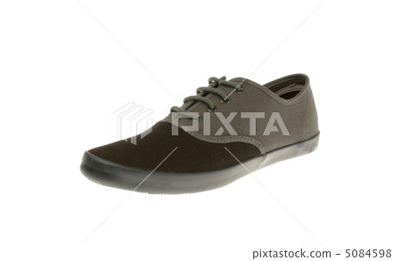 gray sneaker isolated on white background gray sneaker isolated on white background 5084598