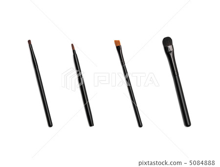 a set of 6 make-up brushes, shot on white background a set of 6 make-up brushes, shot on white background 5084888