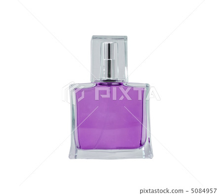 women's perfume in beautiful bottle isolated on white 5084957