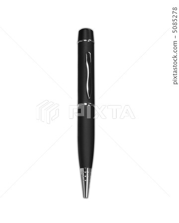 Close up of black pen isolated with clipping path on white Close up of black pen isolated with clipping path on white 5085278