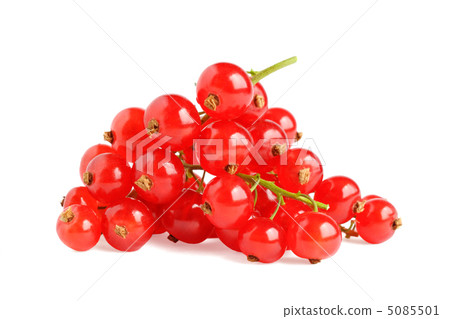 Pile of red currant isolated on white background 5085501