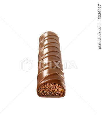 Chocolate bar isolated on white 5086427