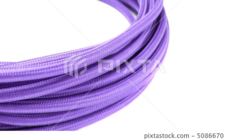 Purple rope isolated 5086670