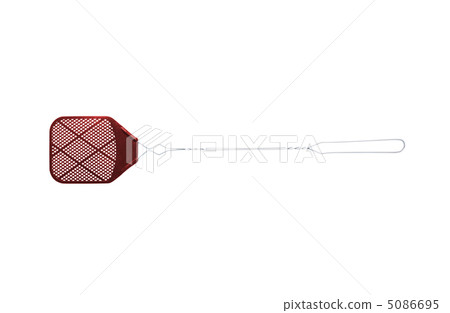 red fly swat isolated over white 5086695