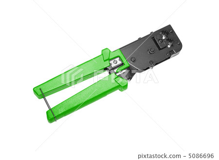 opened crimper tool isolated on white 5086696