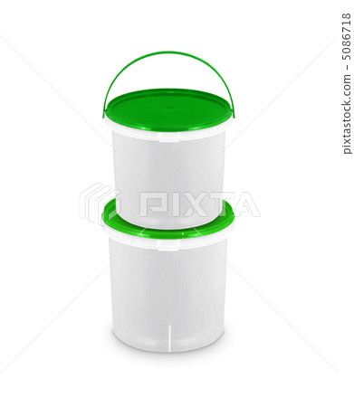 green paint in two buckets green paint in two buckets 5086718