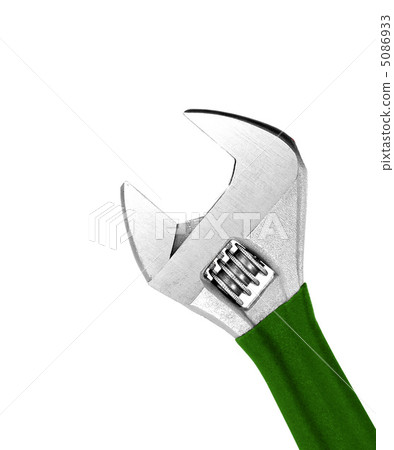 Adjustable wrench isolated on white background Adjustable wrench isolated on white background 5086933