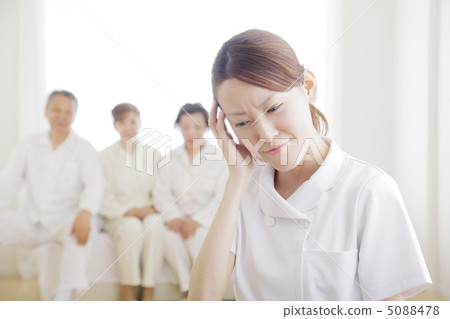 Worried nurse 5088478