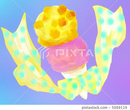 Mango and strawberry ice cream Mango and strawberry ice cream 5089119