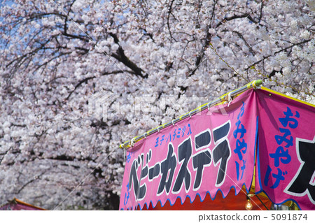 攤位和櫻花 攤位和櫻花 5091874