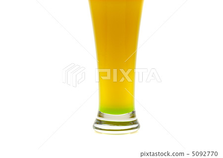 colorful cocktails with fruit isolated on white 5092770