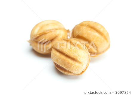 cake in the shape of nut isolated on white cake in the shape of nut isolated on white 5097854